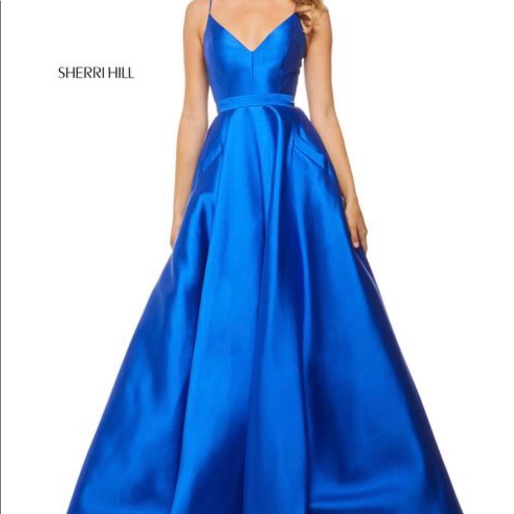 Sherri Hill Royal Blue Prom Dress